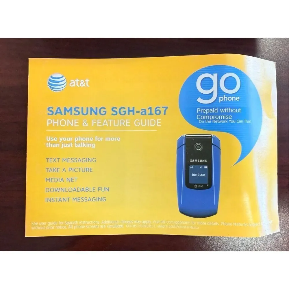 Samsung Go Phone Original Box & Manuals
